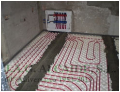 instalación de calefacción por suelo radiante REHAU