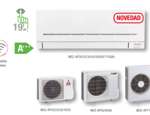 New series of Mitsubishi air conditioning: MSZ-AP25VG (K), MSZ-AP35VG (K) and MSZ-AP42VG (K)