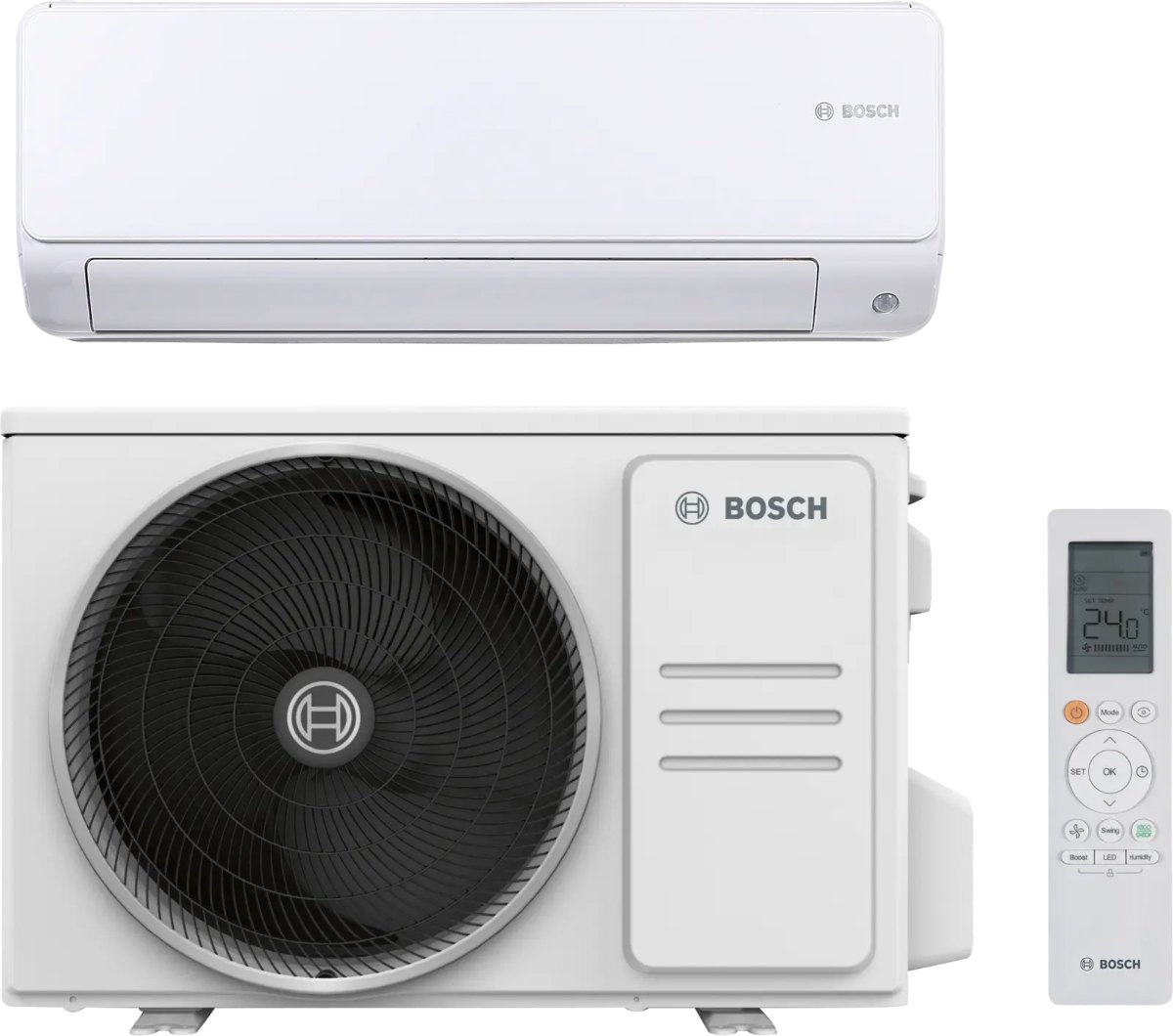 Bosch Climate 6000i – unidad interior, unidad exterior y mando
