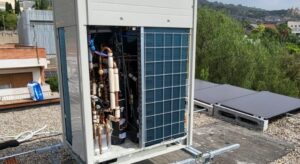 Unidad exterior de aire acondicionado VRF instalada por JAG Alcaide