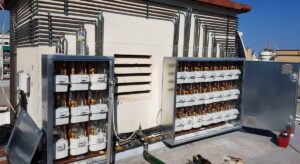 Batería de contadores de gas instalada por JAG Alcaide